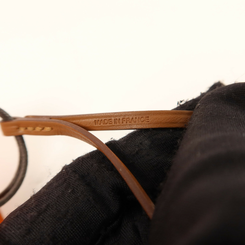 HERMES Milo皮革/Swift皮革Sac Orange Charm掛飾-5