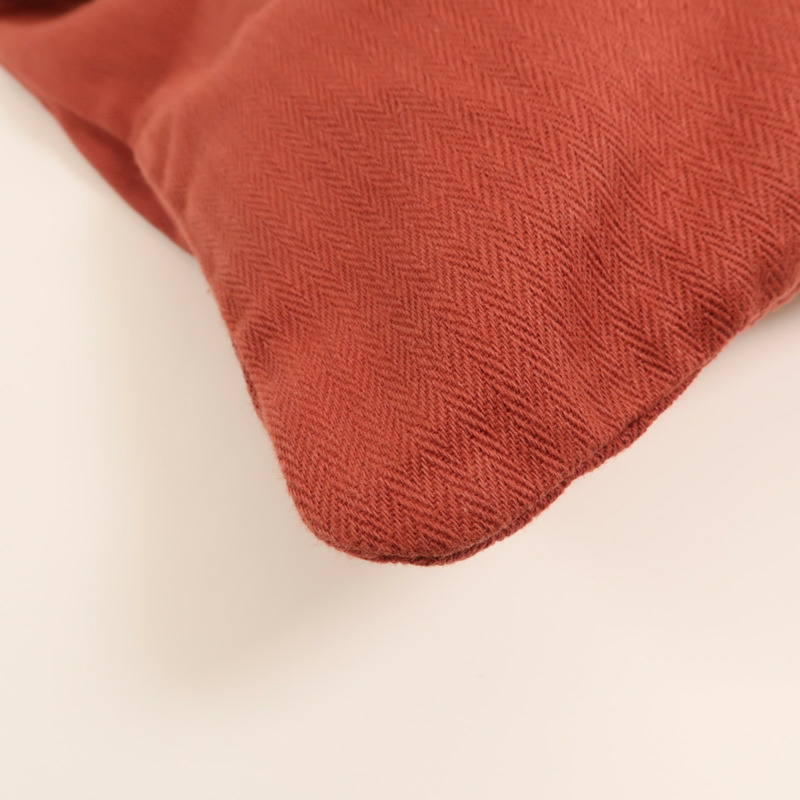 HERMES 帆布/Swift皮革Aline銀扣肩背袋Rouge H-11