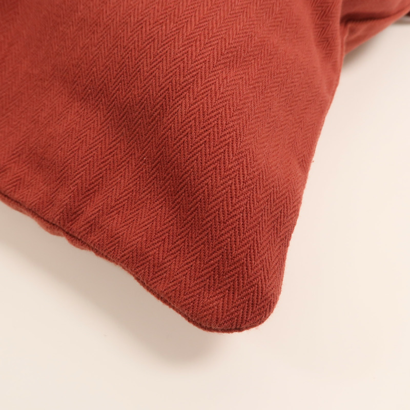 HERMES 帆布/Swift皮革Aline銀扣肩背袋Rouge H-12