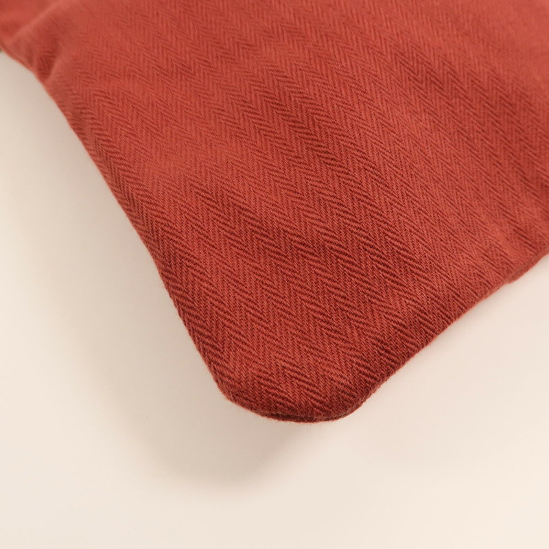 HERMES 帆布/Swift皮革Aline銀扣肩背袋Rouge H-13