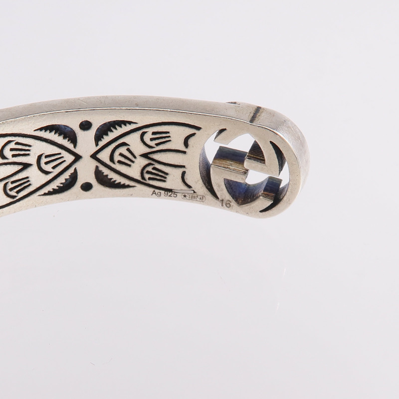 GUCCI 925純銀Interlocking Bracelet手鐲GUCCI#16-5