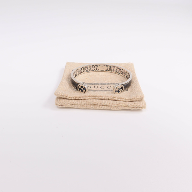 GUCCI 925純銀Interlocking Bracelet手鐲GUCCI#16-8