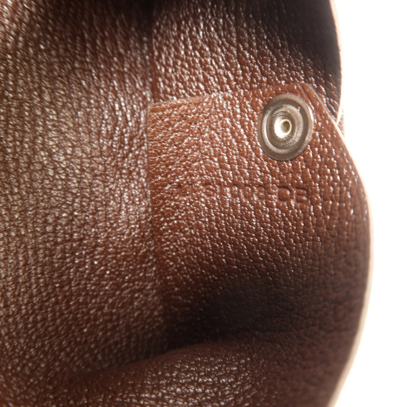 HERMES Chevre皮革Calvi Card Case銀扣卡片套Terre-7