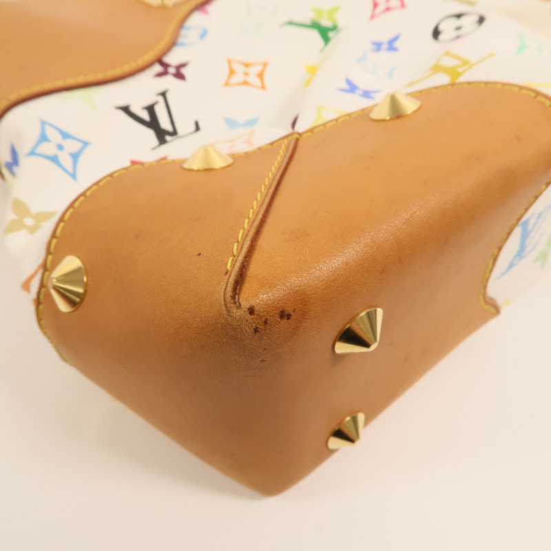 LOUIS VUITTON Monogram Multicolore Judy MM金扣鏈帶手挽肩背兩用袋-10