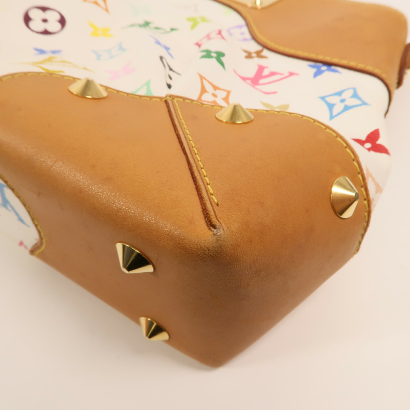 LOUIS VUITTON Monogram Multicolore Judy MM金扣鏈帶手挽肩背兩用袋-11