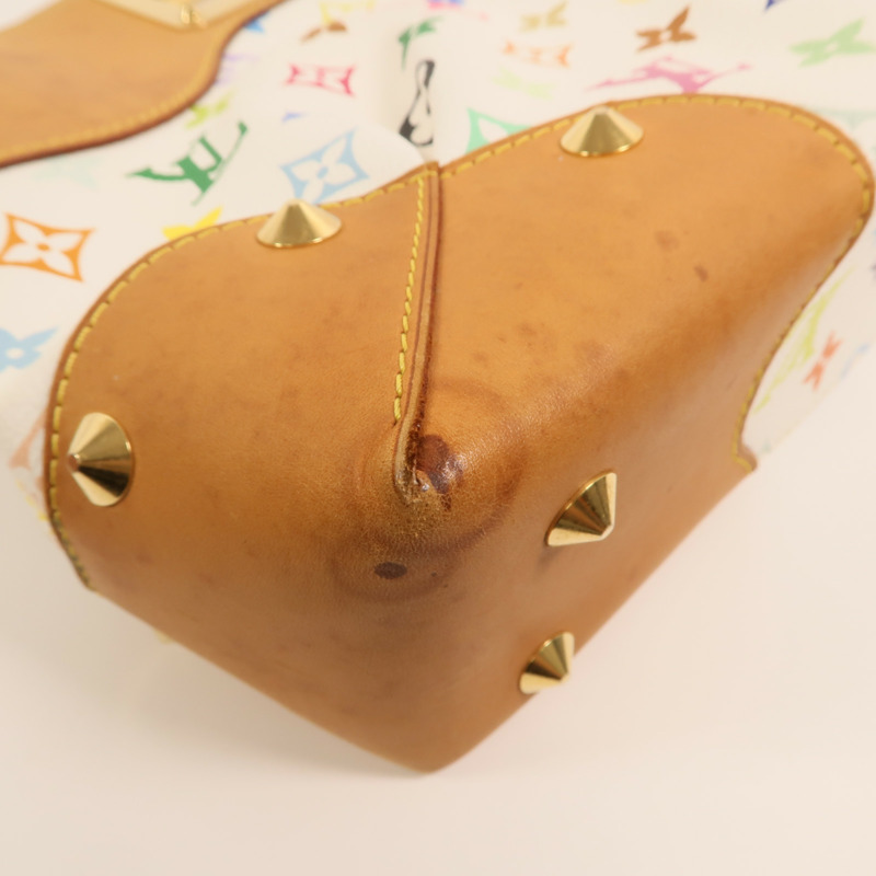 LOUIS VUITTON Monogram Multicolore Judy MM金扣鏈帶手挽肩背兩用袋-12