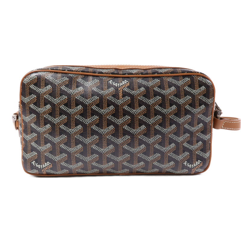 GOYARD 塗層帆布Cap-Vert PM銀扣肩背袋-1