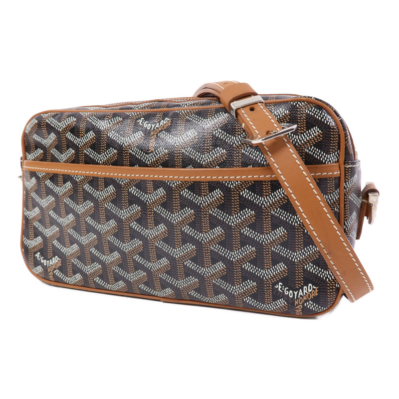 GOYARD 塗層帆布Cap-Vert PM銀扣肩背袋-2
