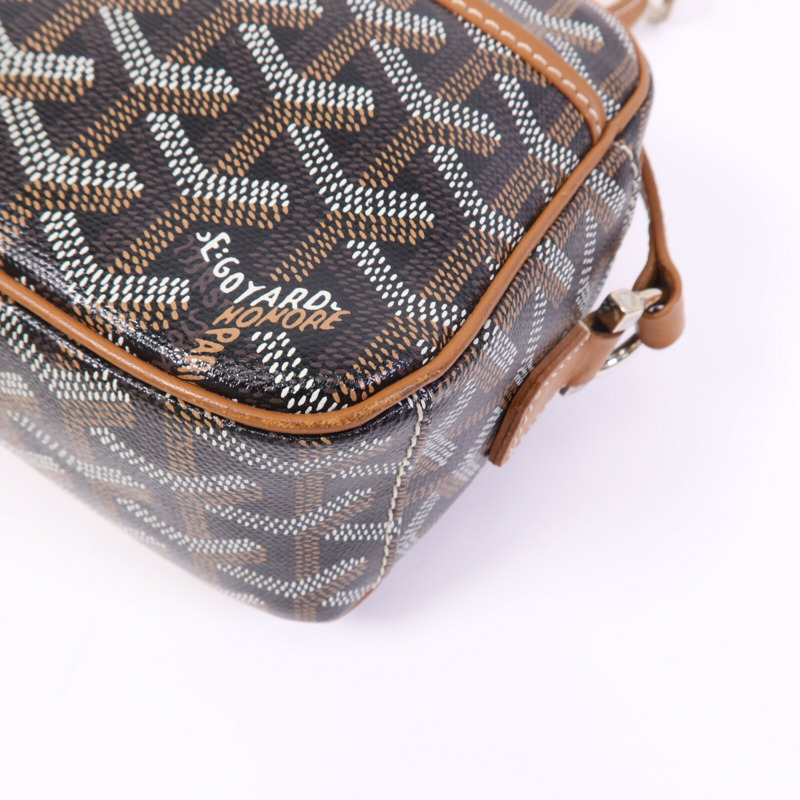 GOYARD 塗層帆布Cap-Vert PM銀扣肩背袋-10