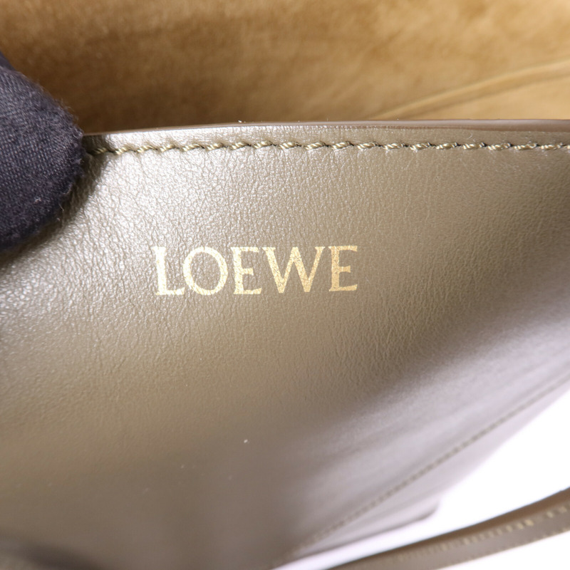 LOEWE 牛皮皮革Puzzle Fold Tote手挽袋-5