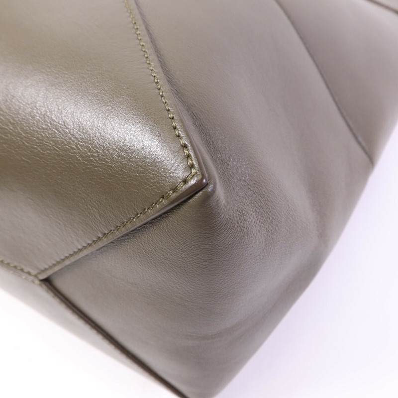 LOEWE 牛皮皮革Puzzle Fold Tote手挽袋-11