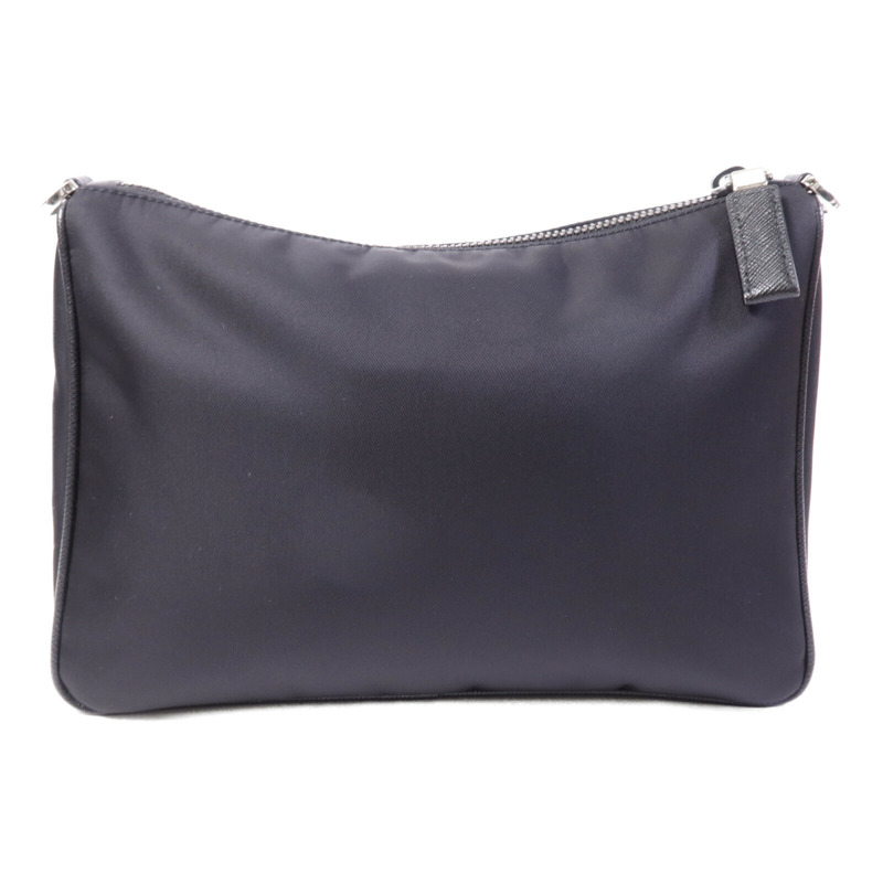 PRADA 尼龍Messenger Bag銀扣肩背袋-1