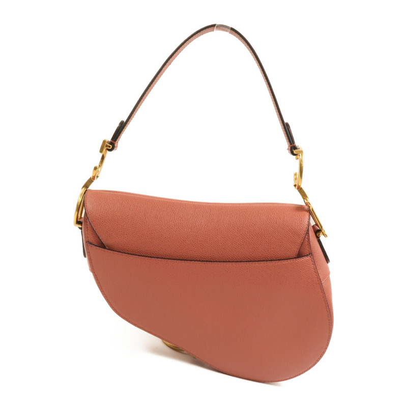 Dior 牛皮皮革Saddle Medium金扣肩背袋-1