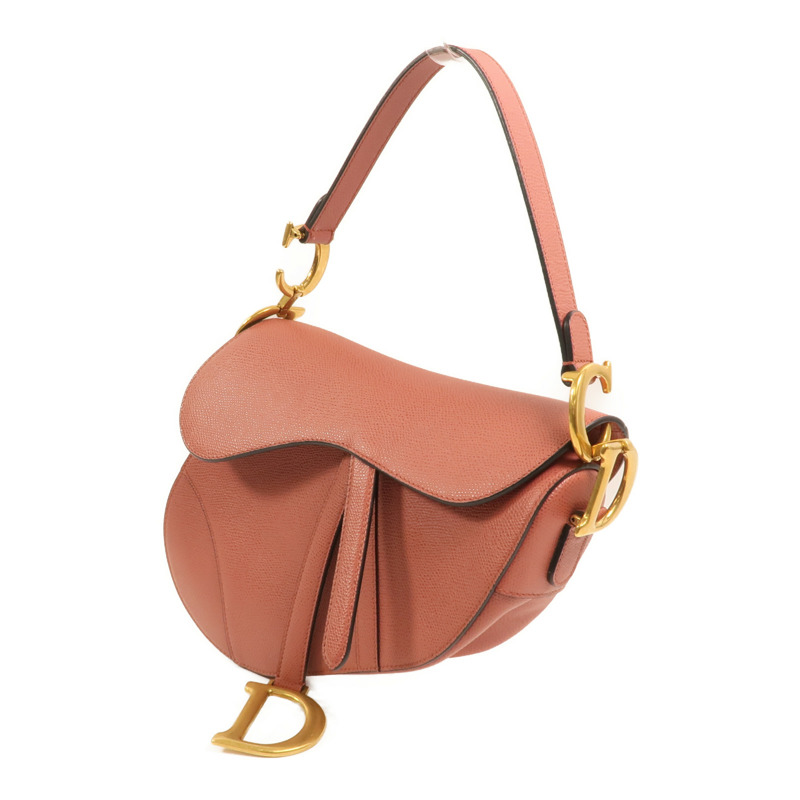 Dior 牛皮皮革Saddle Medium金扣肩背袋-2