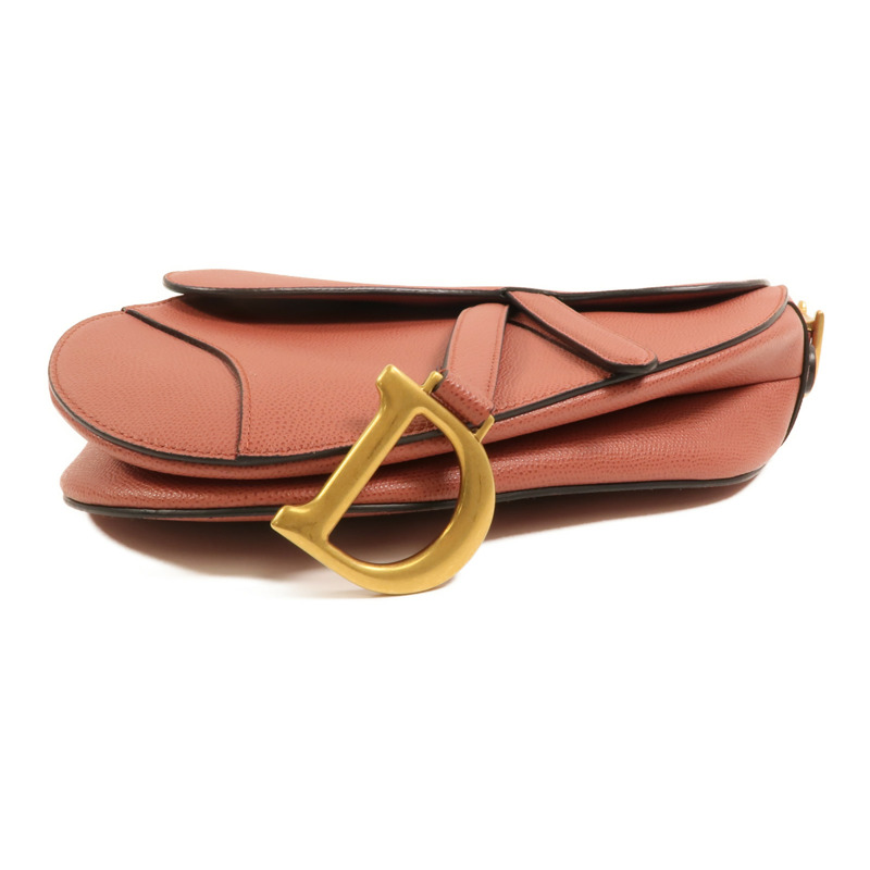 Dior 牛皮皮革Saddle Medium金扣肩背袋-3