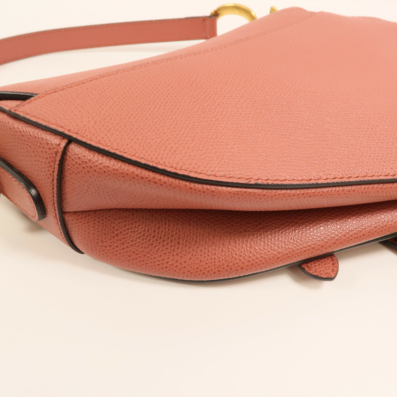 Dior 牛皮皮革Saddle Medium金扣肩背袋-14