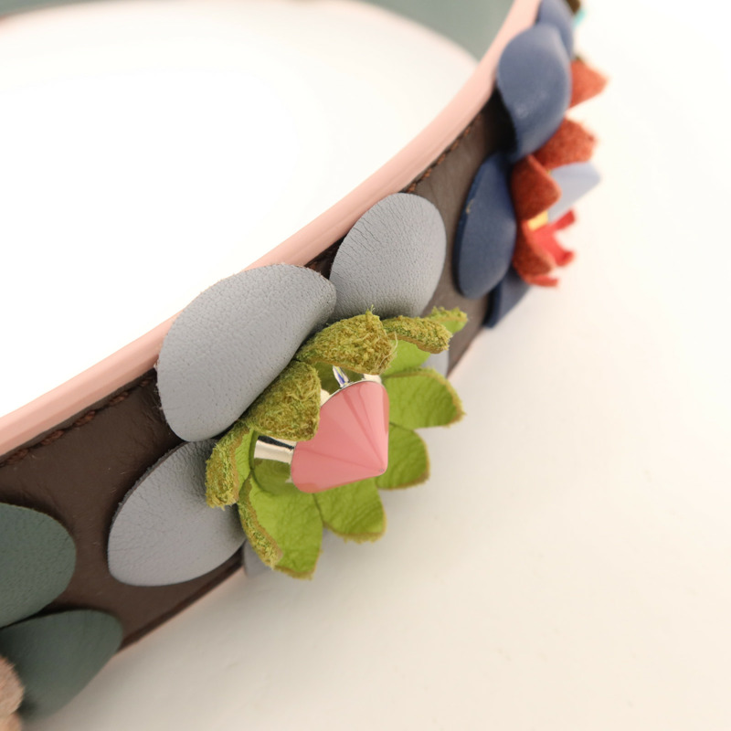 FENDI 牛皮皮革Shoulder Strap銀扣肩帶-9