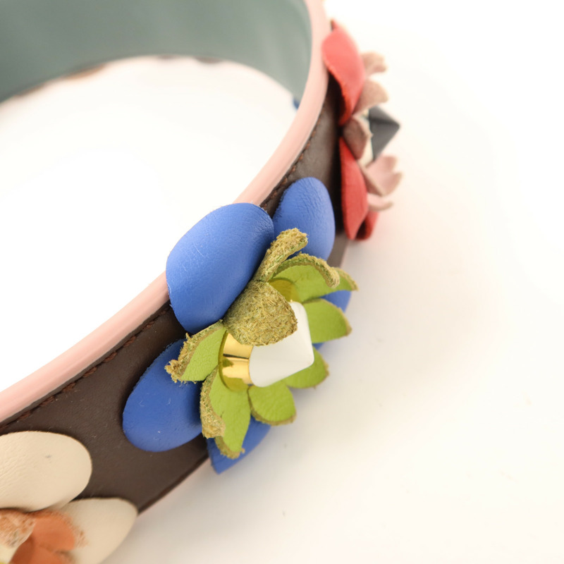 FENDI 牛皮皮革Shoulder Strap銀扣肩帶-10