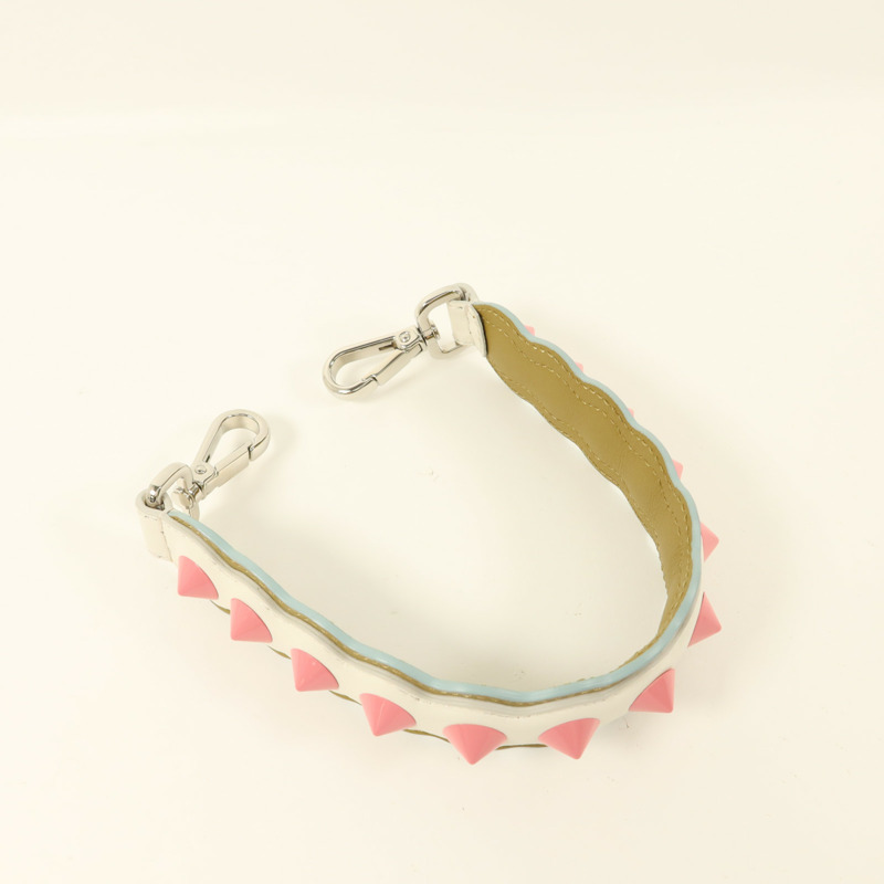 FENDI 牛皮皮革Hand Strap銀扣手挽帶-4