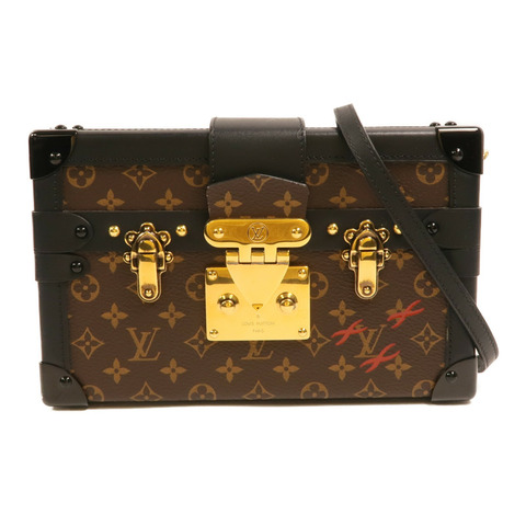 LOUIS VUITTON Monogram Petite Malle金扣肩背袋