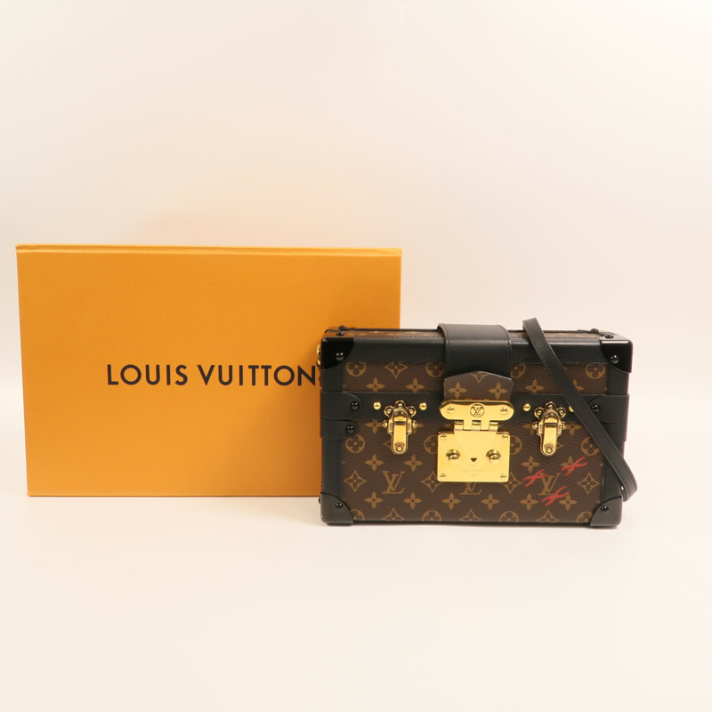 LOUIS VUITTON Monogram Petite Malle金扣肩背袋-8