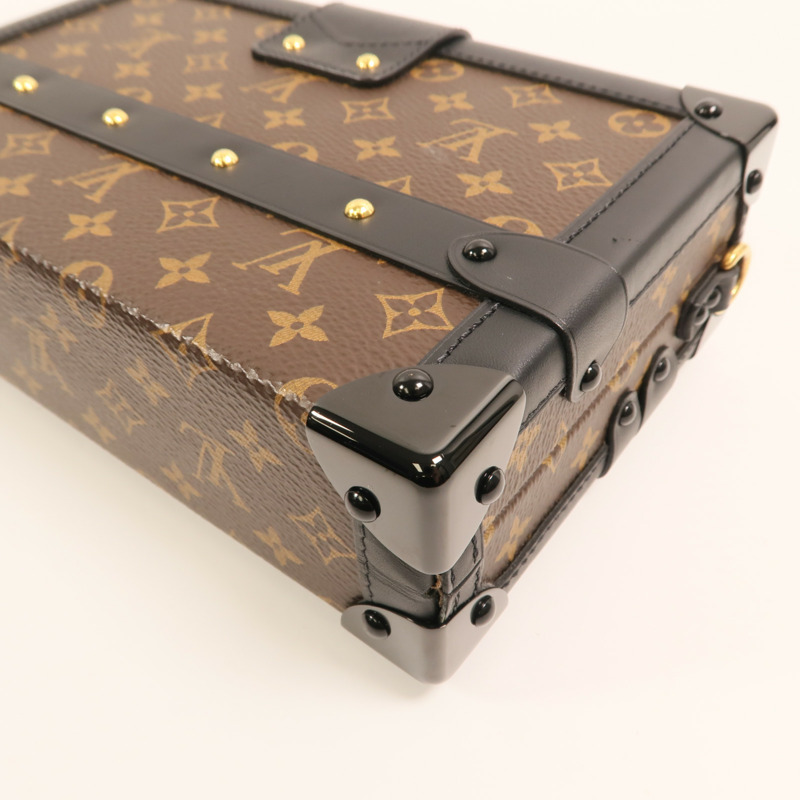 LOUIS VUITTON Monogram Petite Malle金扣肩背袋-11