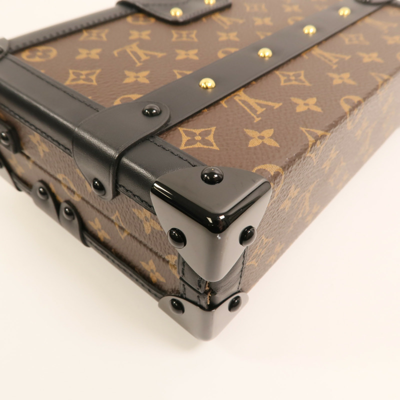 LOUIS VUITTON Monogram Petite Malle金扣肩背袋-12