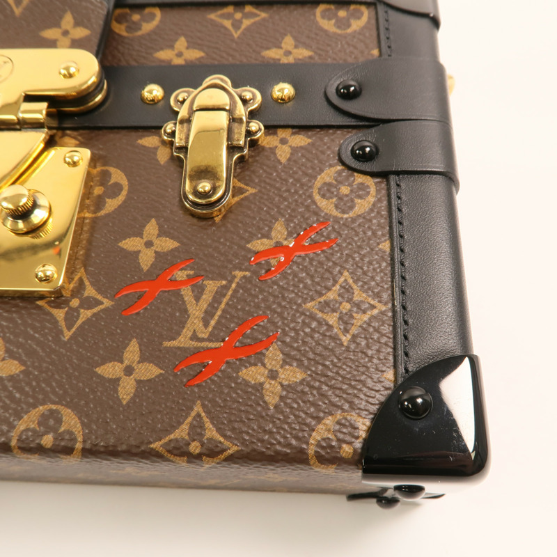 LOUIS VUITTON Monogram Petite Malle金扣肩背袋-13