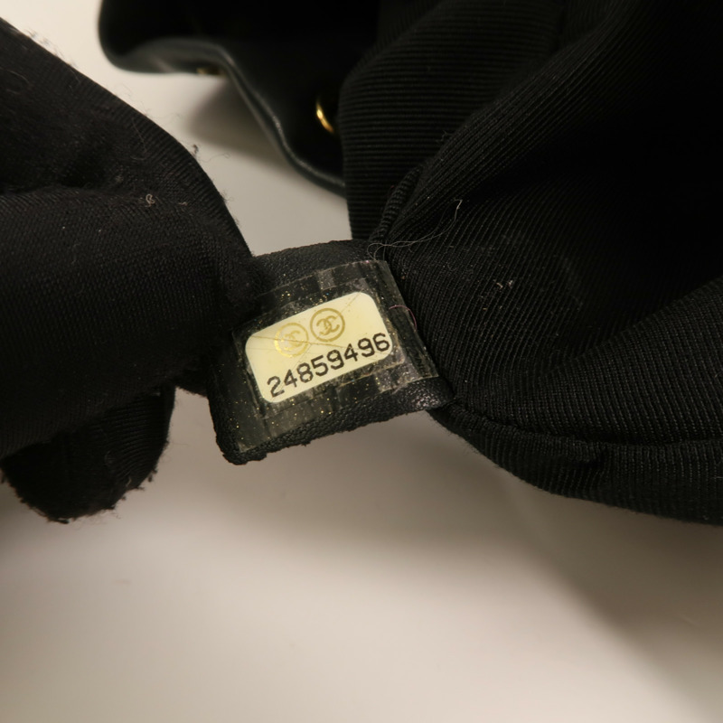 CHANEL 羊皮皮革Backpack Small金扣背包-6