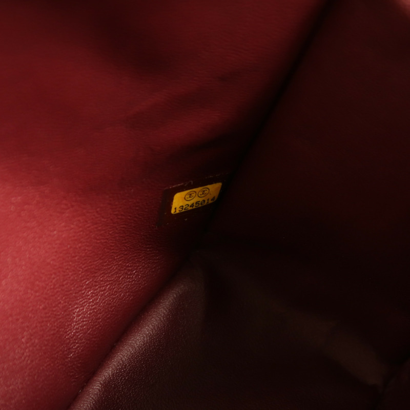 CHANEL 羊皮皮革Large Classic銀扣鏈帶肩背袋-6