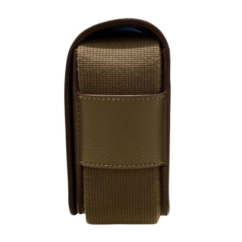 HERMES 愛馬仕 GETA 木屐包 山羊皮 大象灰 銀扣-3