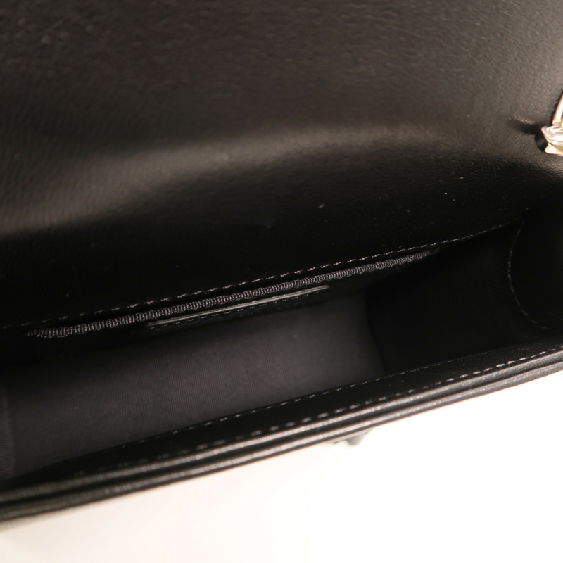 CHANEL 漆皮皮革Boy Brick Bag銀扣鏈帶肩背袋-4