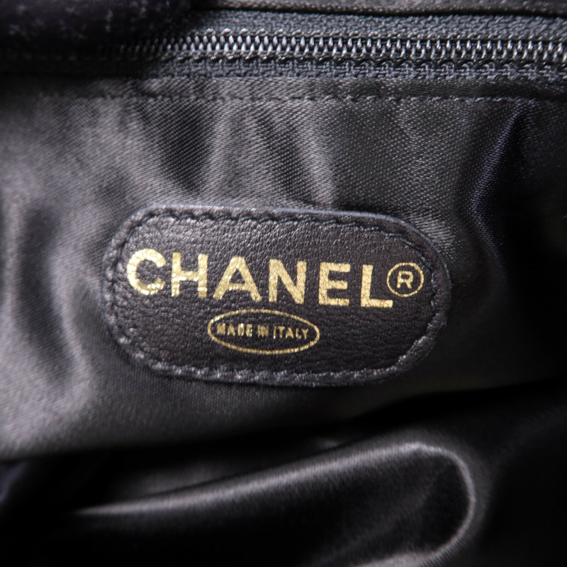 CHANEL 羊皮皮革Vintage Tote Bag金扣手挽袋-5