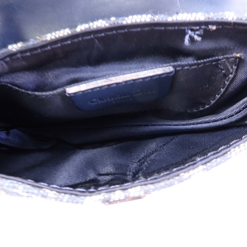 Dior 帆布Vintage Mini Saddle Belt Bag金扣肩背袋-4