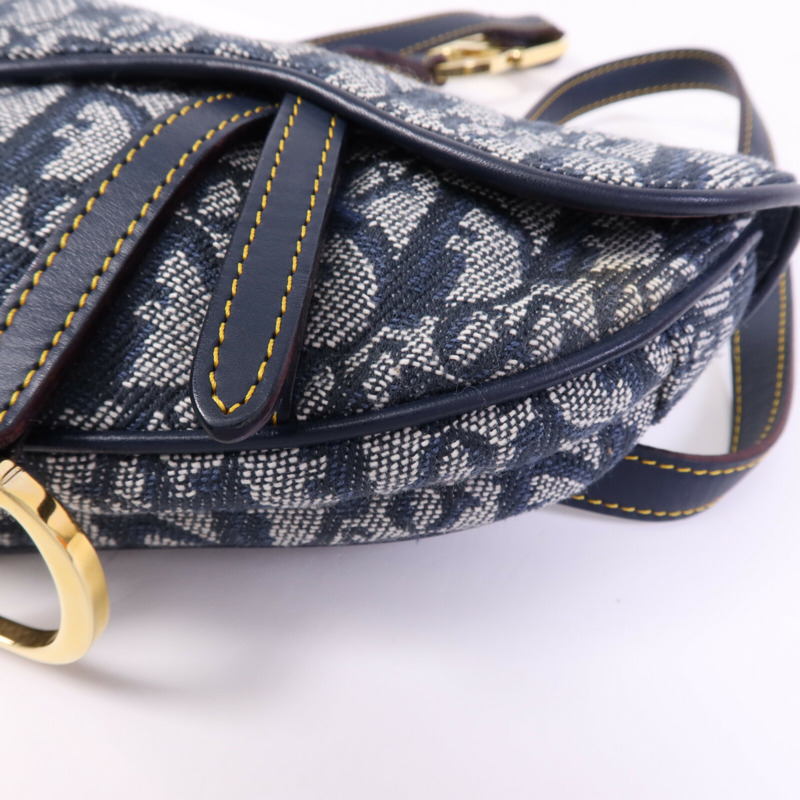 Dior 帆布Vintage Mini Saddle Belt Bag金扣肩背袋-9