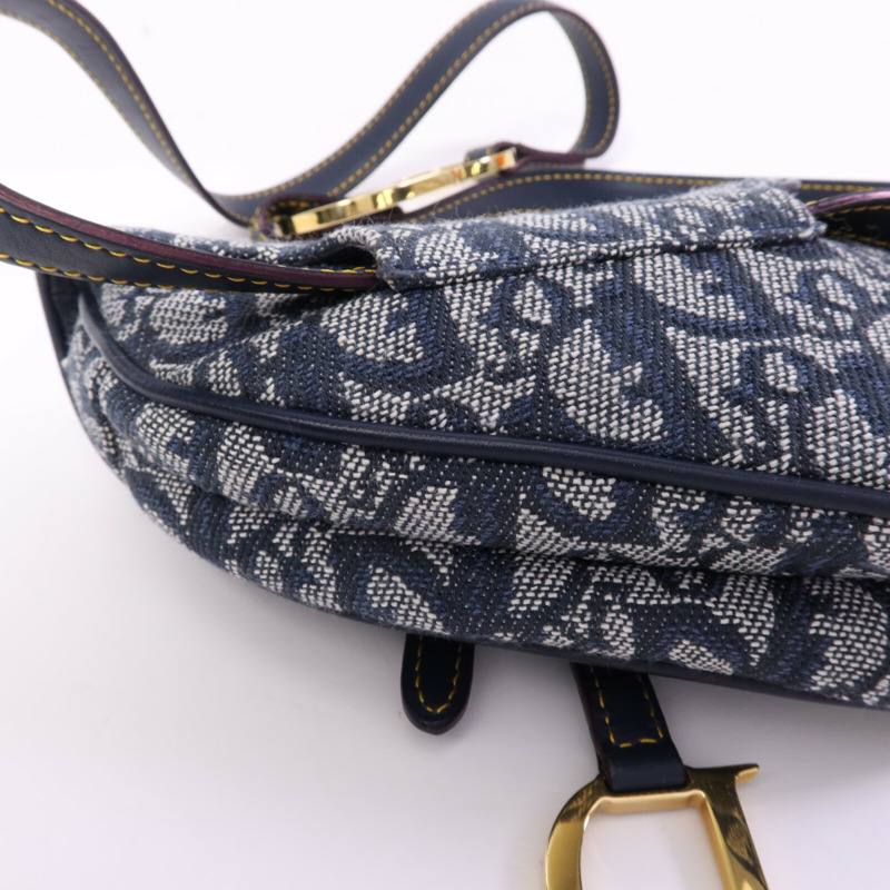 Dior 帆布Vintage Mini Saddle Belt Bag金扣肩背袋-11