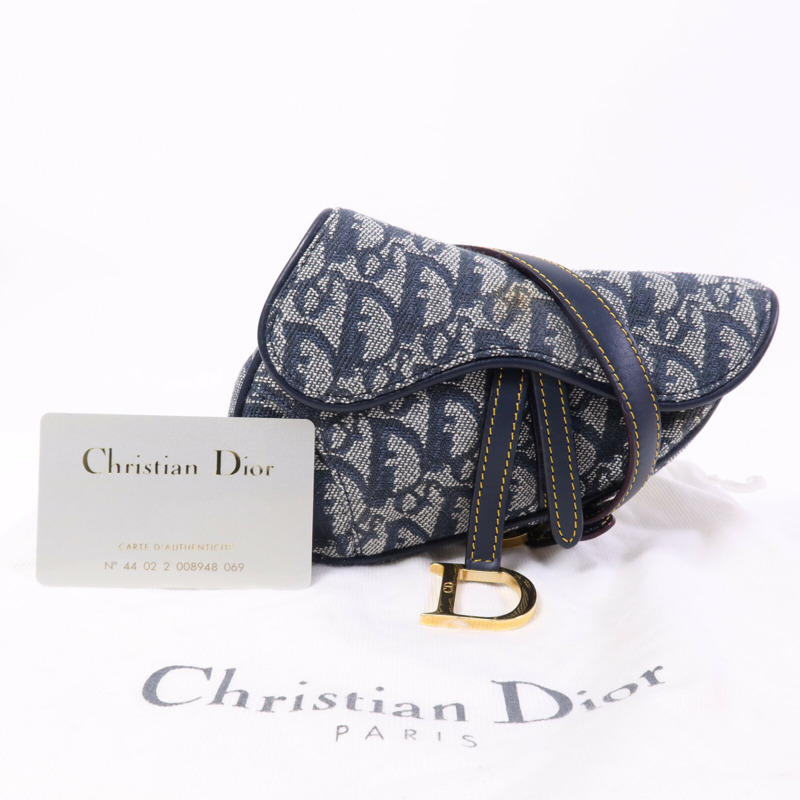 Dior 帆布Vintage Mini Saddle Belt Bag金扣肩背袋-13