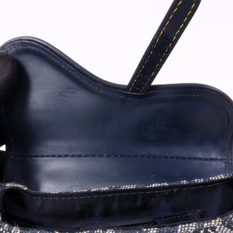 Dior 帆布Vintage Mini Saddle Belt Bag金扣肩背袋-17