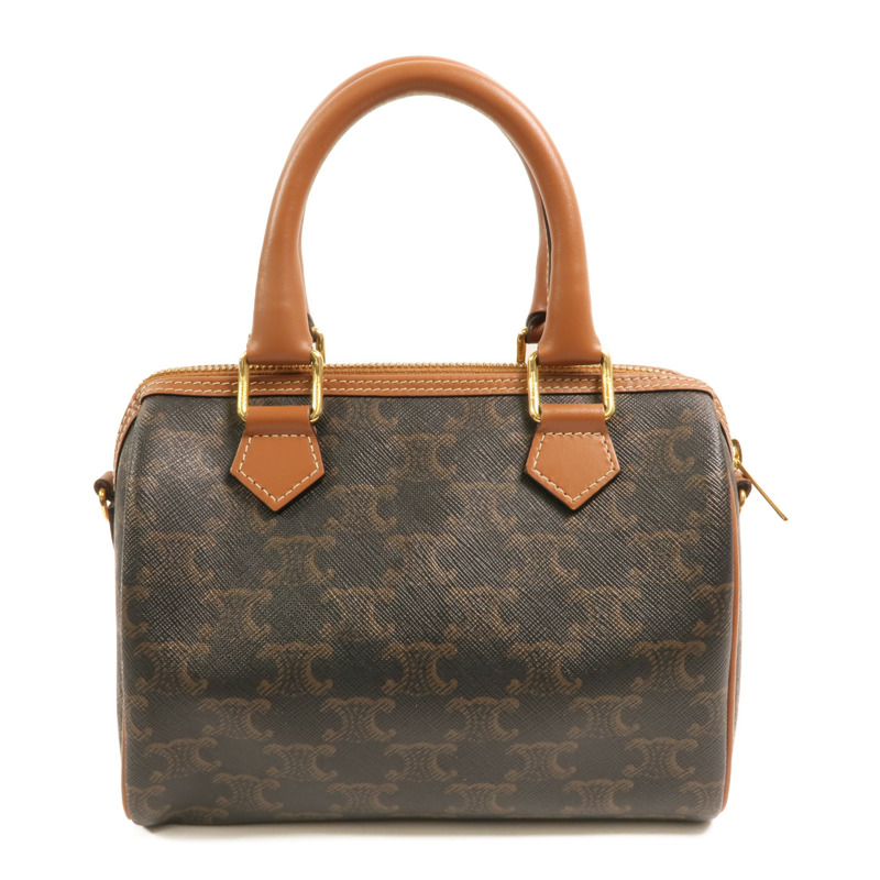 CELINE 塗層帆布Shoulder Bag金扣手挽肩背兩用袋-1