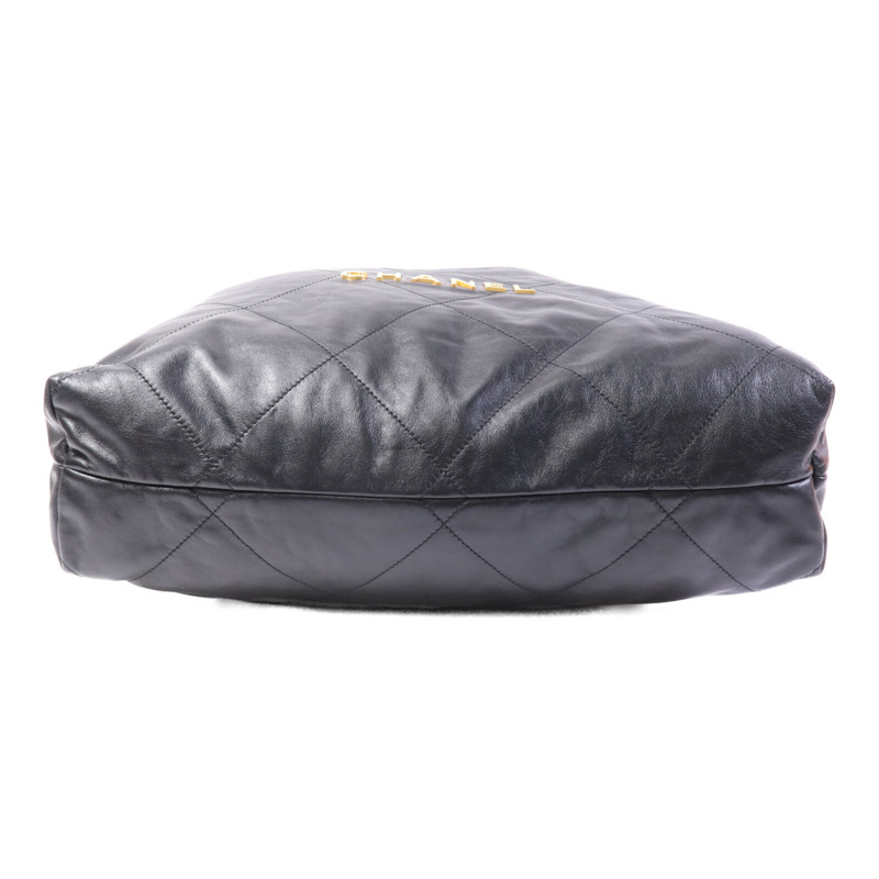 CHANEL 牛皮皮革Chanel 22 Medium金扣鏈帶肩背袋-3