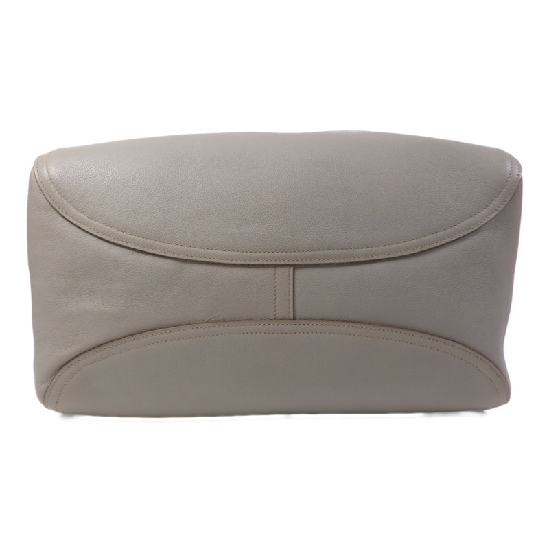 HERMES Evercolor皮革Oxer銀扣手挽肩背兩用袋Gris Perle-3