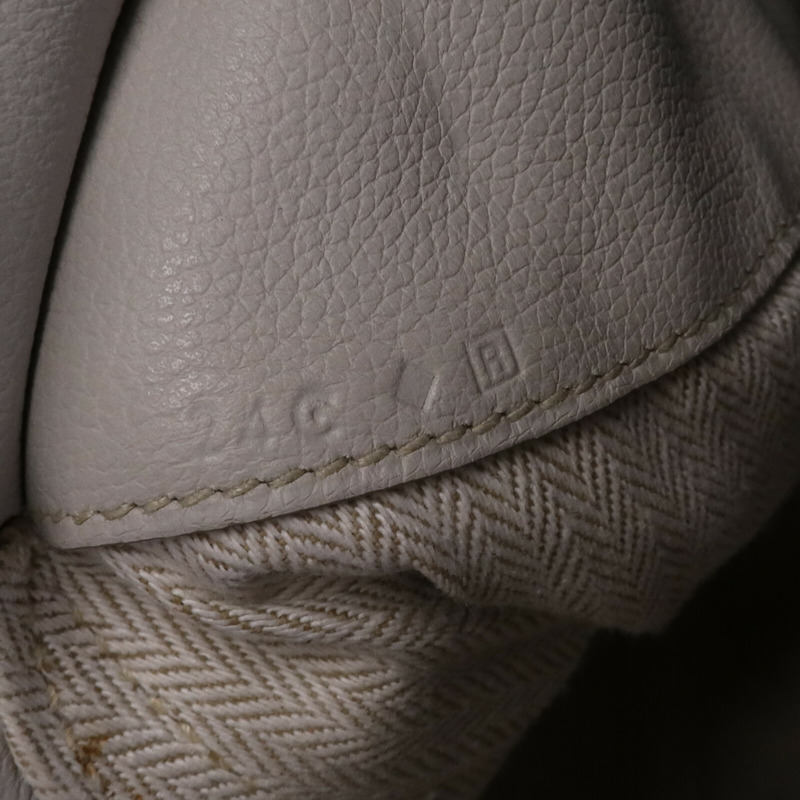 HERMES Evercolor皮革Oxer銀扣手挽肩背兩用袋Gris Perle-6