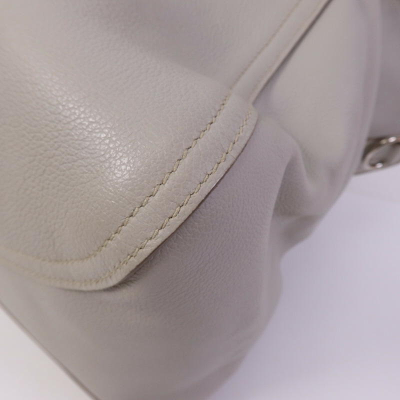 HERMES Evercolor皮革Oxer銀扣手挽肩背兩用袋Gris Perle-8