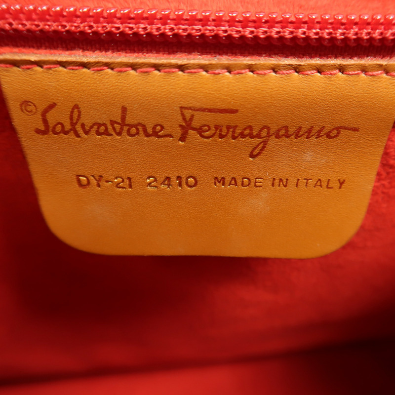 Salvatore Ferragamo 牛皮皮革Gancini Bag金扣手挽肩背兩用袋-5