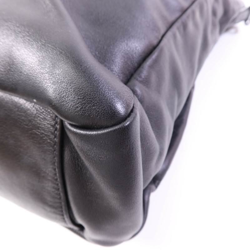 PRADA 牛皮皮革Vintage Handbag銀扣手挽肩背兩用袋-12