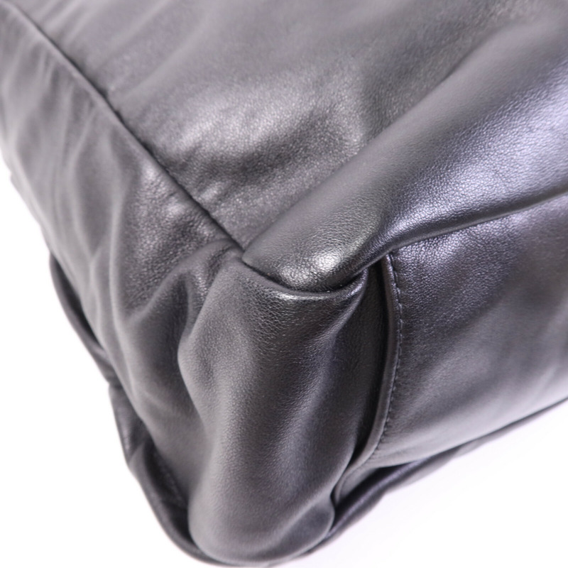 PRADA 牛皮皮革Vintage Handbag銀扣手挽肩背兩用袋-13