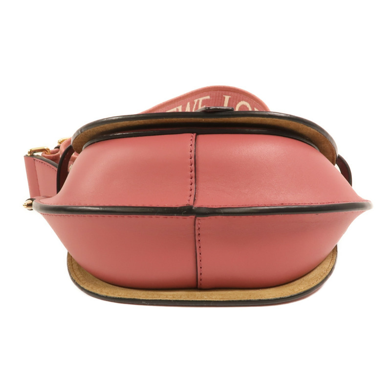 LOEWE 牛皮皮革Mini Gate金扣肩背袋-3