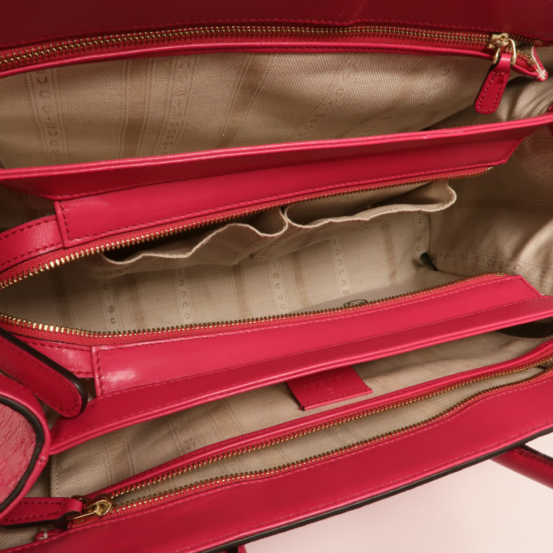 GUCCI 牛皮皮革Diamante Bag金扣手挽肩背兩用袋-4