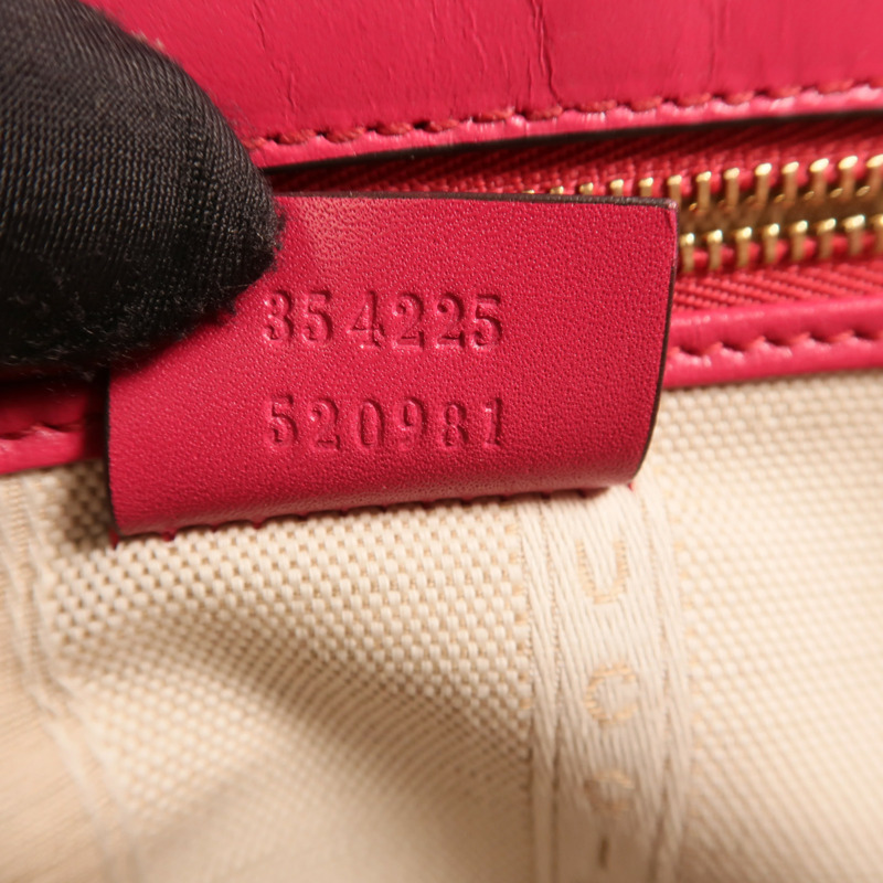 GUCCI 牛皮皮革Diamante Bag金扣手挽肩背兩用袋-6