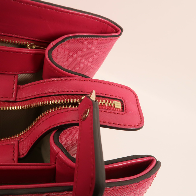 GUCCI 牛皮皮革Diamante Bag金扣手挽肩背兩用袋-15